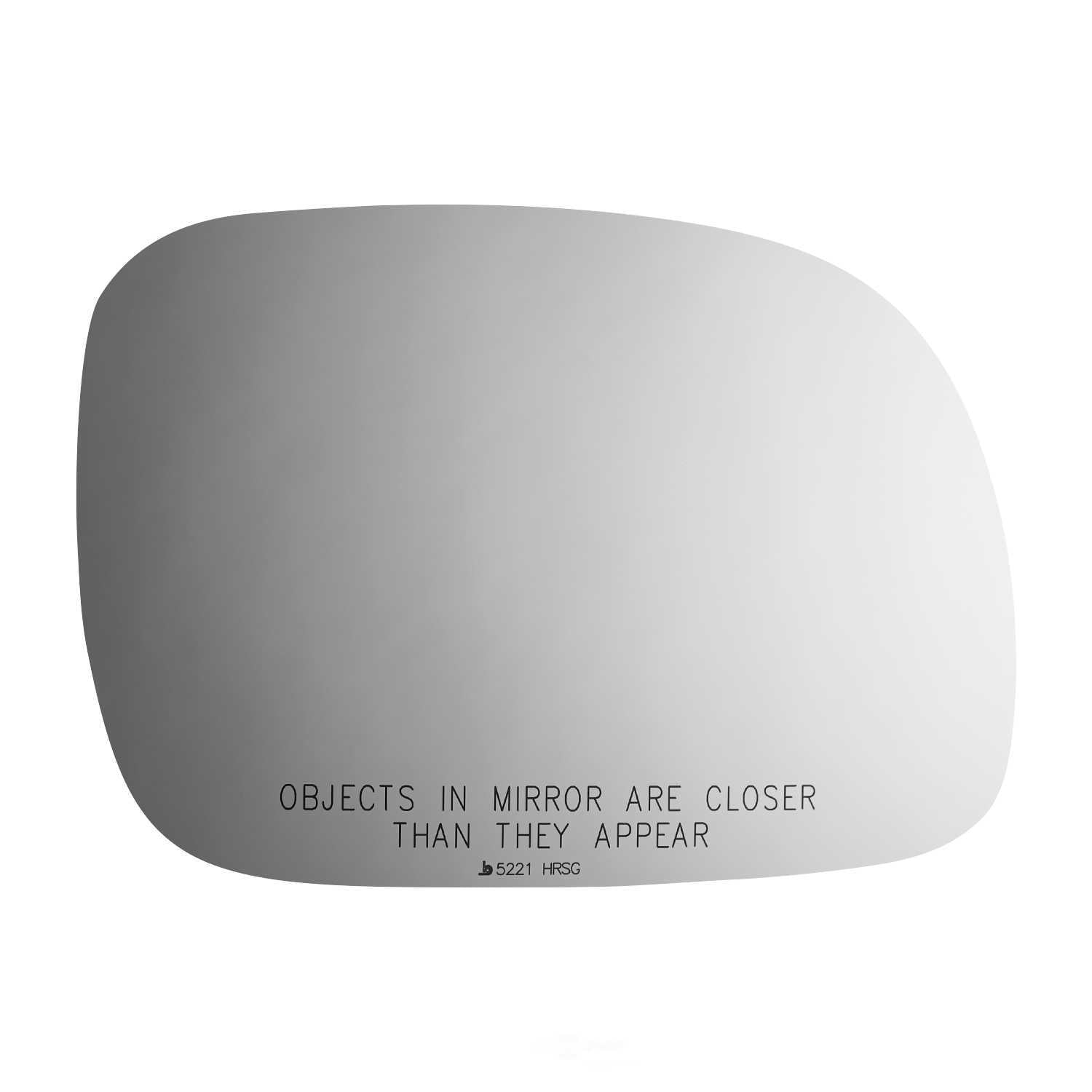 Burco Side View Mirror Replacement Glass with Motor Mount Plate - Clear Glass - 5221HRSG