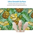 thumbnail image 6 of Pineapple Tropical Fruit Computer Mouse Pad 31.5x12 Inch Mint Green Yellow Polyester Rubber Wipeable Desk Mat, Perfect for Home Library Office, Add a Fresh and Fun Vibes to Your Space, 6 of 6