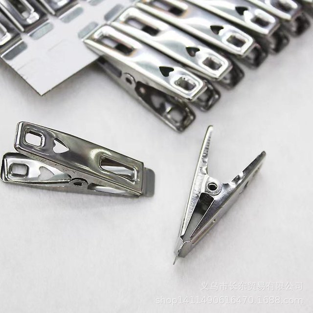 60pcs Stainless Steel Cloth Clips,laundry Pegs,multifunctional Hanging Clip Pin