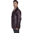 thumbnail image 3 of Scully 650-179-38 Mens Leather Wear Lambskin Blazer with Genuine Ostrich Trim- Black Cherry- Size 38, 3 of 4