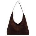 thumbnail image 2 of Vintage Senior Tote Bag Simple And Versatile Texture Shoulder Bag Large Capacity Fashion Lazy Armpit Bag Lazy Tote Bag Tote Bag Drop Bag Tote Bag,Brown Shoulder Bag, 2 of 8