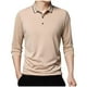 thumbnail image 2 of Blusa y camisa de manga larga con cuello vuelto para hombre, pijama deportivo para el hogar, camiseta de color liso, blusa deportiva de poliéster para hombre, 2 of 6