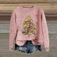 thumbnail image 2 of Cute Sweater Women Christmas Tree Long Sleeve Crewneck Knitted Oversize Loose Fit Warm Sweaters, 2 of 2