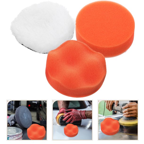Hytrove 3Ud Kit De Paquetes De Almohadillas Pulidoras Para Taladro Con Accesorios Para Pulir Y Encerar