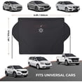 thumbnail image 3 of Windshield Snow Cover - Best Auto Ice Guard - Wiper Protector - Non Scratch Magnetic - Sturdy - Self Storage Pouch - Keep your Vehicle Exterior Frost Free and Clean -Car-Van-SUV - 120 x 210 cm, 3 of 8