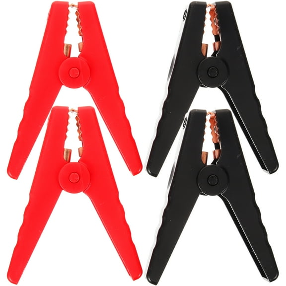 OUNONA 4-Pack Heavy Duty Jumper Cable Clamps Battery Clamp Ends Car Jump Starting Accessories
