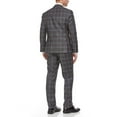 thumbnail image 3 of Adam Baker Men's Single Breasted Ultra Slim Fit 2-Piece Jacket, Trousers Suit Set, 3 of 5