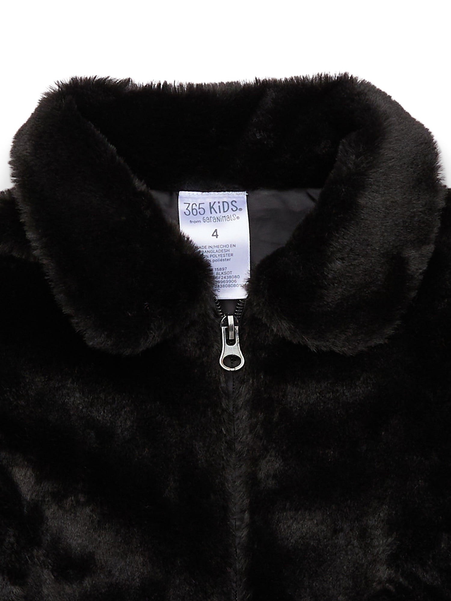 365 Kids From Garanimals Girls Faux Fur Jacket