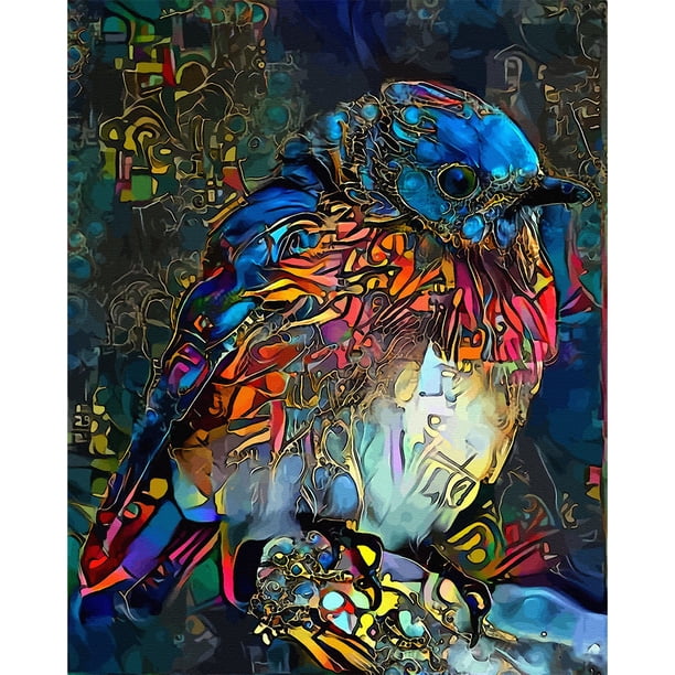 Cuadros Decorativos Arte de la pared decoración DIY pintura al óleo de aves por números Kit pintado a mano en lienzo manualidades Ehuebsd Nuevos Originales