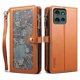 thumbnail image 1 of ESEBLE Galaxy Series For Motorola Moto G75 5G Case Leather Zipper Phone Cover RFID Blocking - Black, 1 of 5
