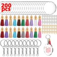 thumbnail image 3 of de acrílico en blanco, 200 piezas de transparentes para de vinilo con 30 piezas de acrílico dorado Zulema Llavero de acrílico, 3 of 8