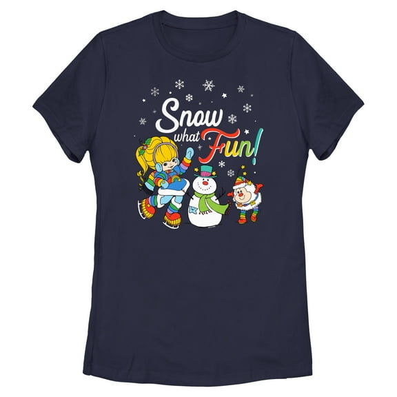 Womens Rainbow Brite Snow What Fun T Shirt