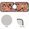 thumbnail image 5 of 2Pcs SKYSONIC Faucet Absorbent MatSweety Pattern with Cute Pug Washable Counter Drying Pads Behind Faucet, 5 of 7