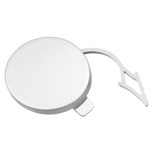 Cubierta de gancho de remolque para parachoques delantero derecho para VW Golf VII MK7 - Paquete de 1 tono plateado