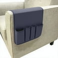 thumbnail image 4 of Home Textile Storage,Non Sofa Armrest Storage Organizer Couch Recliner Remote Control Holder With 5 Pockets Armchair Caddy For Phone Magazines TV Remote Control, 4 of 4