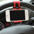 thumbnail image 2 of Lizheee New Car Steering wheel Universal Mount Holder Stand for Cell Phone Wire Interior Lights, 2 of 7