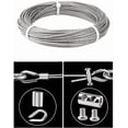 thumbnail image 5 of 14-Piece Steel Cable Set - 10M Wire Cable - 3 mm Diameter - Steel Cable with Fasteners - For Outdoor Garden - M4 Turnbuckle - Outdoor Metal Cable - Clothesline - For Tent Rope, Clotheslines & Outdoor, 5 of 5