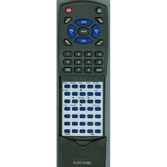 Replacement Remote for APEX LD3249RM, RTLD3249RM, LD3249