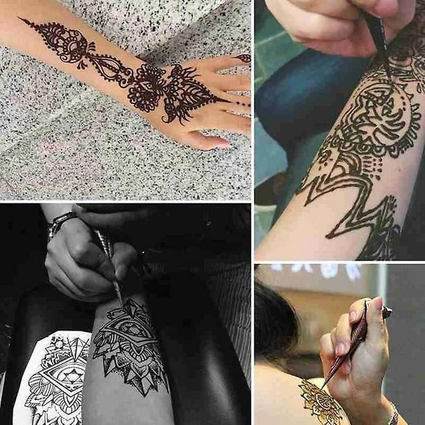 Natural Herbal Henna Cones Temporary Tattoo kit Body Ink Art Paint Mehandi