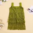 thumbnail image 3 of PENGXIANG Charmante Robe d'Été Sans Manches pour les Bébés Filles avec des Pompons pour un Look Décontracté, 3 of 9