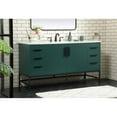 thumbnail image 2 of Elegant Decor Eugene 60" Aluminum Alloy Iron Single Bathroom Vanity in Green, 2 of 8