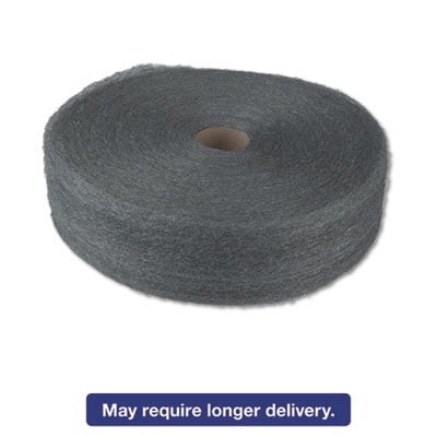 Industrial-Quality Steel Wool Reel, #1 Medium, 5-lb Reel,