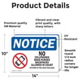 thumbnail image 2 of (2 Pack) No Cell Phones Bags Purses In Court OSHA Notice Sign, 2 of 7
