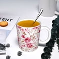 thumbnail image 5 of Disketp Rose Flowers Large Coffee Mug with Handle Tea Cup Novelty Coffee Cup for Men Women Office Work, 5 of 6
