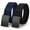 Black+Blue, variant on WHIPPY Men's Canvas Web Belt with Flip-Top Solid Black Buckle Elastic Work Belt for Men, Trim To Fit