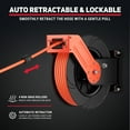 thumbnail image 3 of Ecojoy Retractable Air Hose Reel 50ft x 3/8" Heavy Duty Steel Double Arm Wall/Ceiling Mount with Auto Rewind 300PSI, 3 of 11