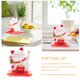 thumbnail image 5 of KAKOWELY Estatua de gato que saluda y hace señas, adorno creativo de escritorio, gato de la suerte con energía solar, 5 of 5