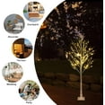 thumbnail image 5 of Trilenars 4FT Christmas Tree,48 LED Artificial Lighted Twig Birch Tree with Fairy Lights for Indoor Outdoor and Christmas Holiday Decoration,White, 5 of 9