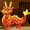 A, variant on 2024 Chinese Zodiac Dragon Plush Toy Soft Satin New Year Decoration Gift