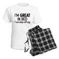 thumbnail image 4 of CafePress - Great In Bed Women's Light Pajamas - Women's Short Sleeve Print T-Shirt and Pants Light Cotton Pajama Set, 4 of 7