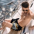 thumbnail image 2 of luoweisi Men's Beach Shorts Quick Dry Swim Trunks with Mesh Lining Vintage Teapot 2XL, 2 of 5