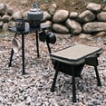 thumbnail image 4 of Outdoor Camping Folding Stool Lightweight Pony Stool Dual-Use Adjustable Height, 4 of 8