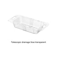 thumbnail image 3 of Wweixi 1/2/3 Convenient Drain Rack With Easy Access Handles For Various Uses Vegetable Wash Basin Plastic Basket hyaline white 1 Pc, 3 of 6