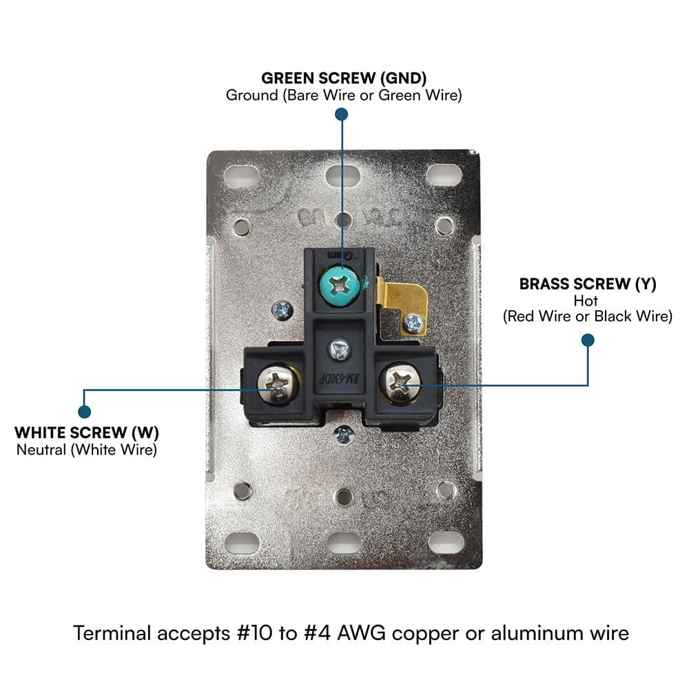 Superior Electric YGP034F 30A 250V NEMA 6-50R Flush Mount Power Outlet Receptacle (Welding Machine)