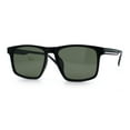 thumbnail image 5 of Polarized Gentlemanly Hipster Mens Sport Horn Rim Plastic Sunglasses [Black Green White - Green], 5 of 7