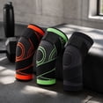 thumbnail image 5 of Knee Sleeves, Knee Support for Knee Pain, Knee Brace with Side Stabilizers, Knee Compression Sleeves Men, 2 Pack Adjustable Non-Slip Knitted Knee Braces, 11 Inch Standard Length,, 5 of 6