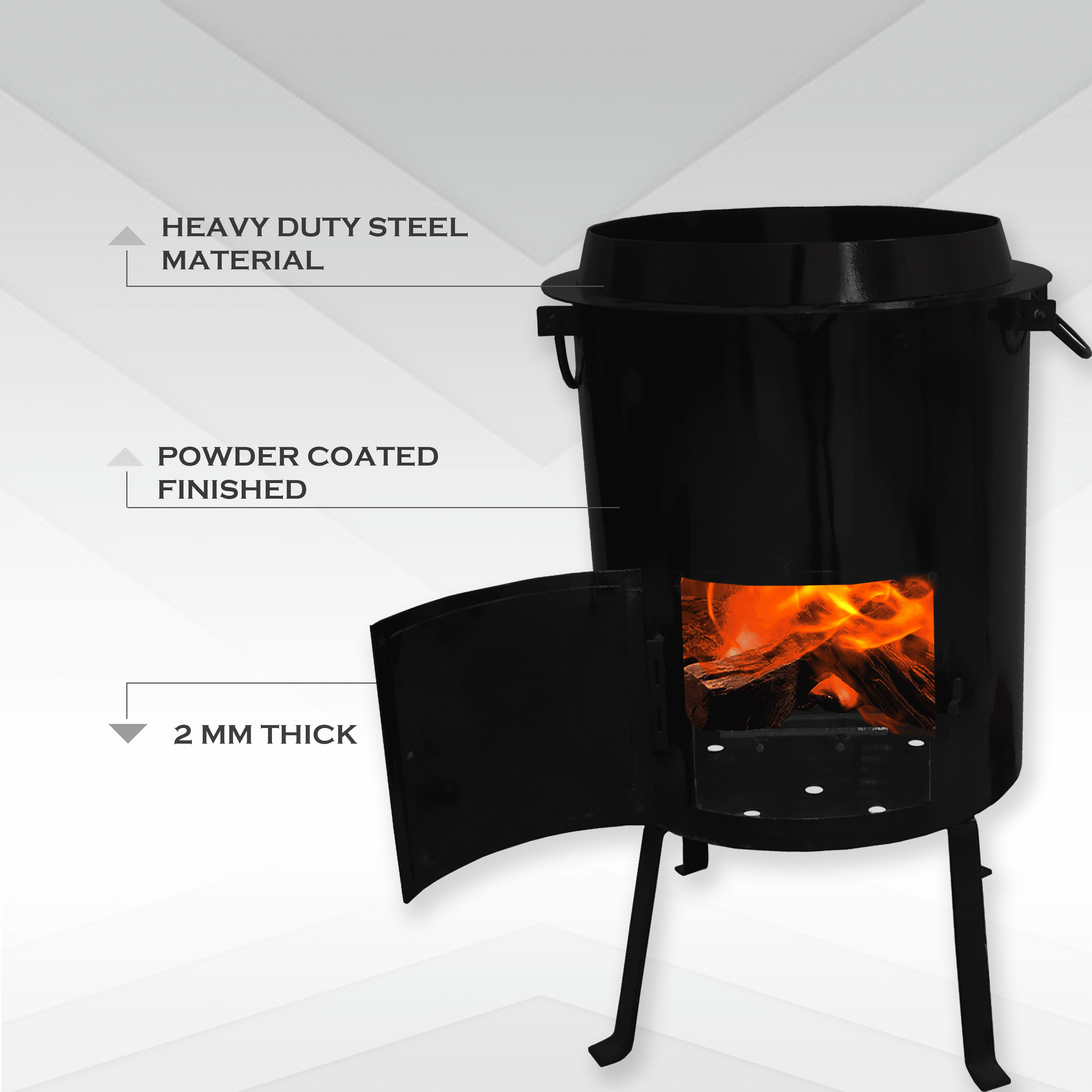 Camping Oven Uchag Kazan 12L Cooking Fire Cauldron Oven 