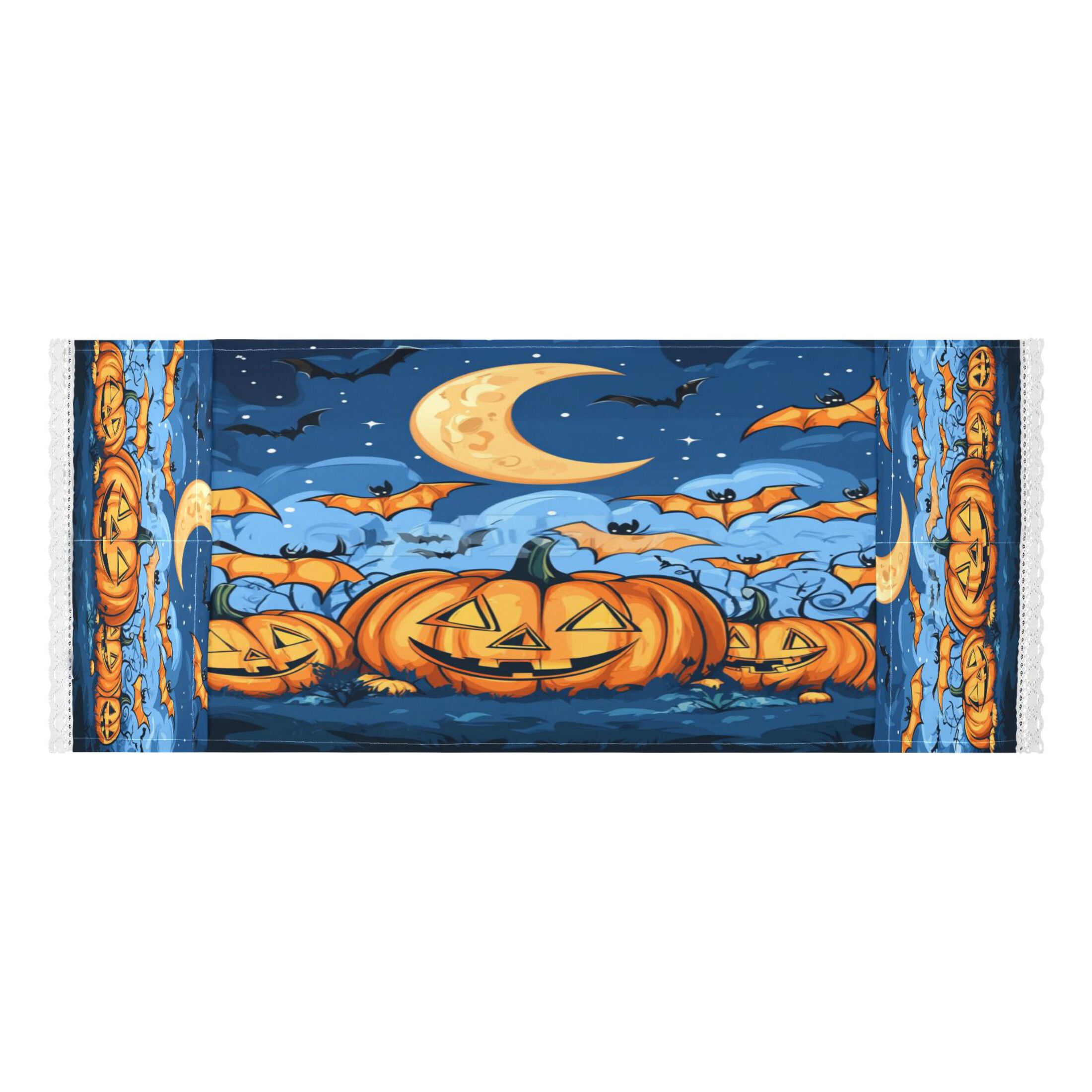 Halloween PumpkinsWasher and Dryer Covers Dust-Proof and Oil Resistant Fridge Cover with 4 Storage Pockets Washing Machine Top Cover for Laundry Kitchen Home 51.2 x 22 In