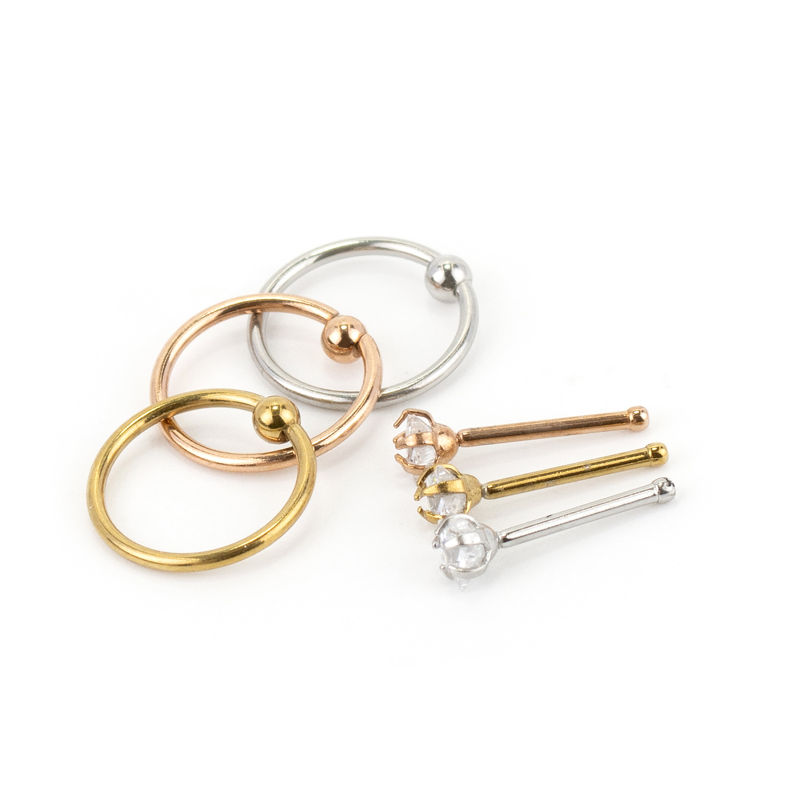 Gold Plated Stainless Steel Star Hoop Nose Ring With Star, Moon, And Helix  Daith Earrings ZS 16G Septum Clicker Jewelry 230328 From Jia05, $4.41 |  DHgate.Com
