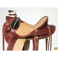 thumbnail image 2 of 16 In Western Horse Wade Saddle American Leather Ranch Roping Mahogany Hilason, 2 of 8