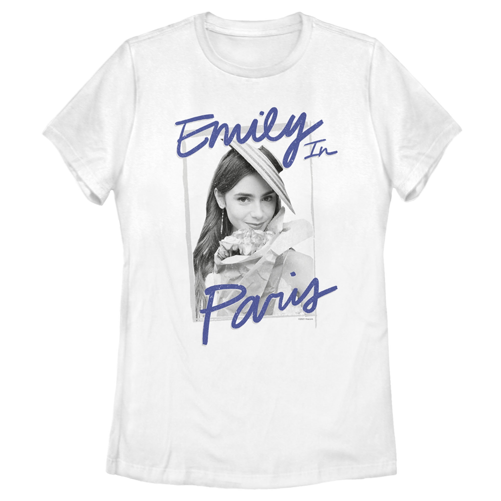 Women's Emily in Paris Black and White Photo Frame Graphic