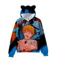 thumbnail image 2 of Chainsaw Man Autumn Cat Ears Hoodies Boys/Girls Cute Hooded Sweatshirts Pullover 3D Print Comic Hooded, 2 of 4