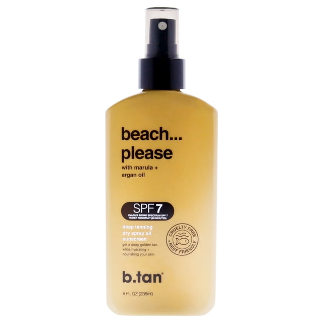 Aceite en aerosol seco Bronceador B.Tan Beach Please SPF 7 200 ml
