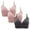 Pink Womens Bras, variant on Womens No Underwire Bras BC Cup 3 Packs Push Up Bralettes for Women Breathable Padded Underwear Bra