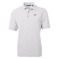 thumbnail image 2 of Men's Cutter & Buck  Gray SMU Mustangs Vault DryTec Virtue Eco Pique Botanical Print Recycled Polo, 2 of 3