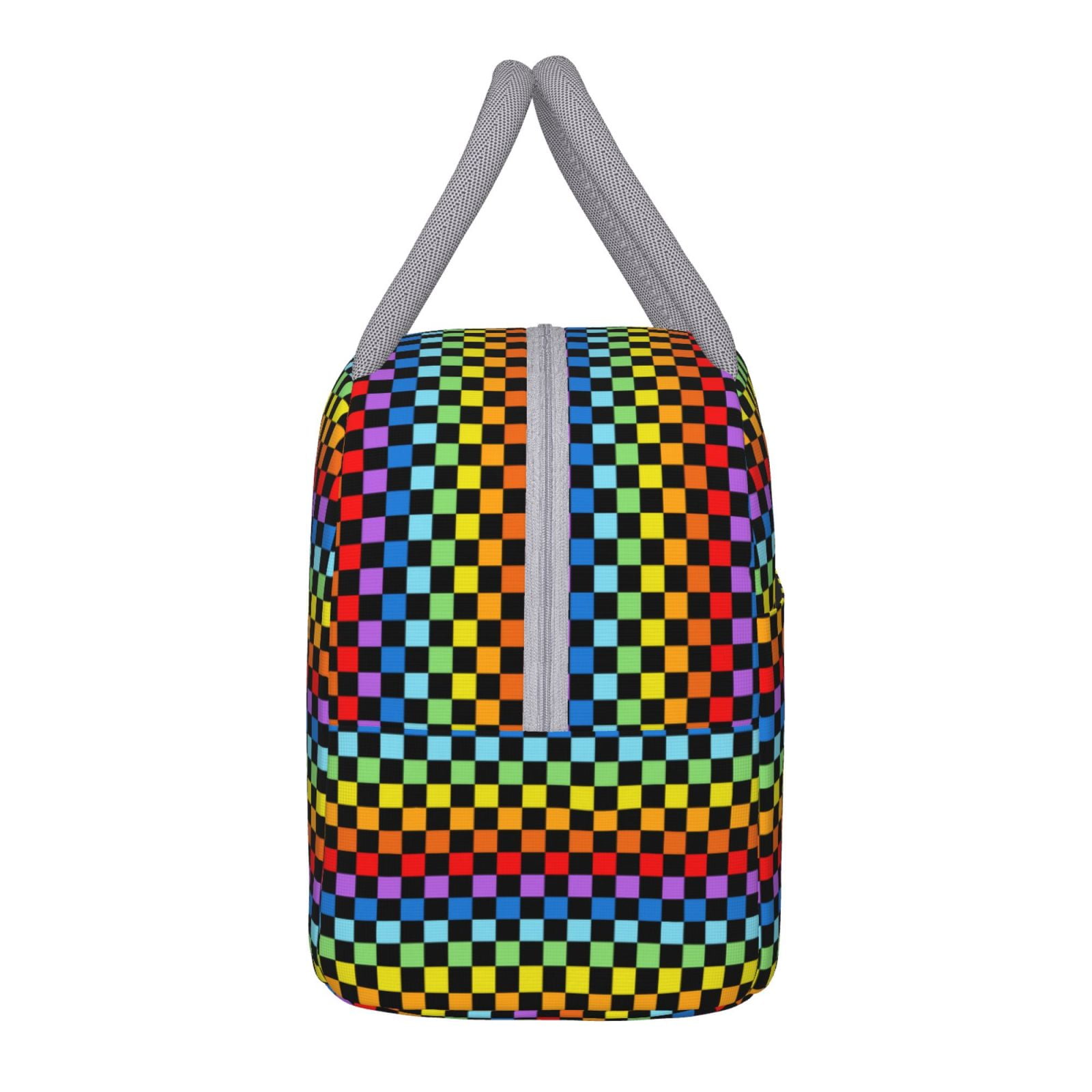 Hirioo Rainbow Chequerboard for Eco-friendly Lunch Box,Leakproof Lunch Box for School, Work, Travel, and Picnics,Perfect for Meal Prep